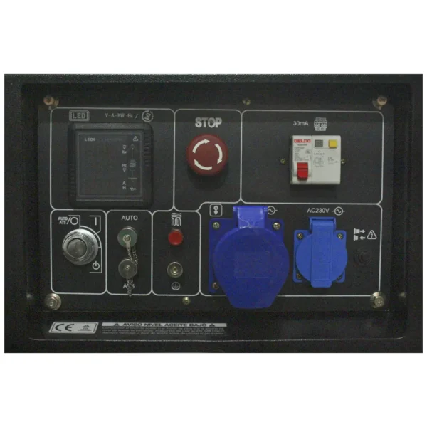 Generador Hyundai Diesel 5/5,3 Kw/Kva Partida eléctrica monofásico Cerrado - Imagen 2