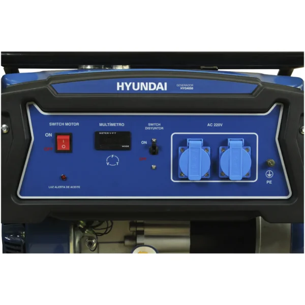 Generador Hyundai Gasolina 2,5/2,8 Kw/Kva Partida manual monofásico Abierto - Imagen 2