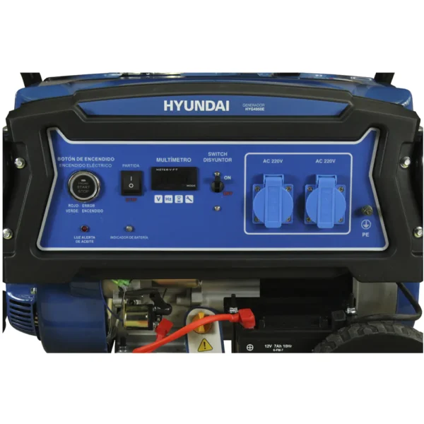 Generador Hyundai Gasolina 3,2/3,5 Kw/Kva Partida eléctrica monofásico Abierto - Imagen 2