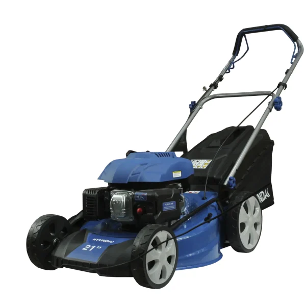 Cortacésped Hyundai 21" de corte c/recolector motor 6,5 HP gasolina Autopropulsada