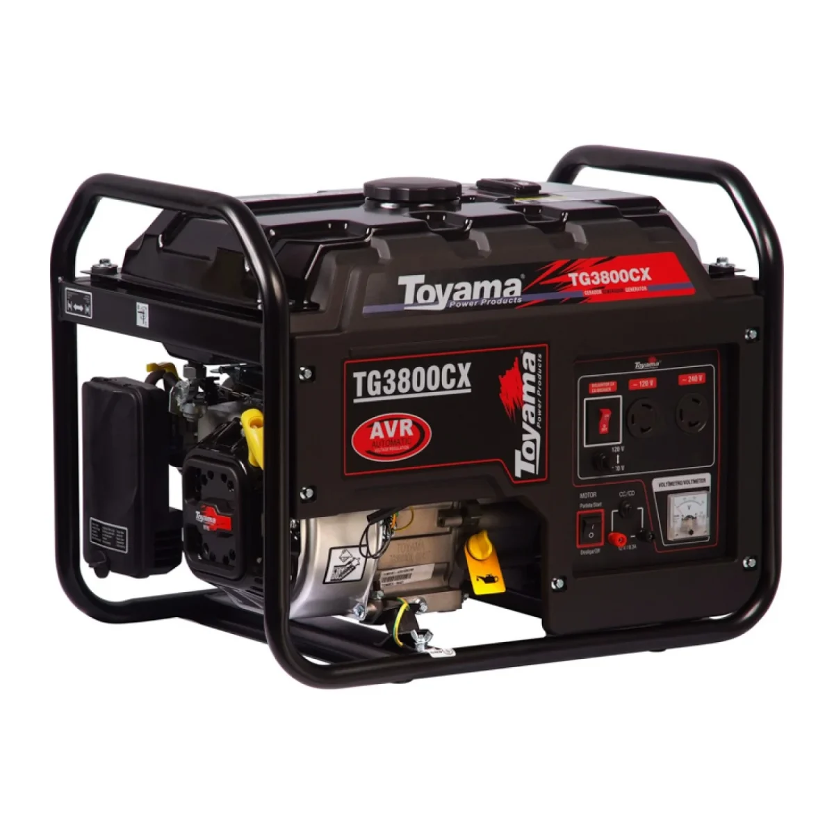 Generador Toyama Gasolina 2,8/3,1 Kw Partida Manual Monofásico Mod TG3800CX-XP - Imagen 1