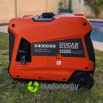 Generador Inverter digital Ducar gasolina 3,5/4,0 kw Partida Eléctrica y Remota Mod D4000I - Imagen 2