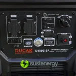 Generador Inverter digital Ducar gasolina 3,5/4,0 kw Partida Eléctrica y Remota Mod D4000I - Imagen 3