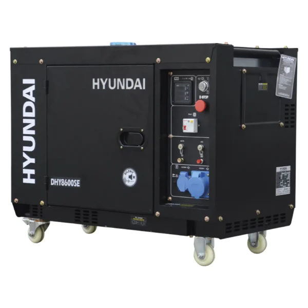 Generador Hyundai Diesel 6/6,3 kW Monofásico Cerrado