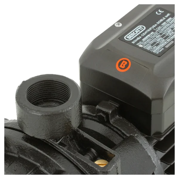 Electrobomba Bercatti 2 Hp Superficie Centrífuga Doble Impulsor Mod 2SGPM140 - Imagen 3