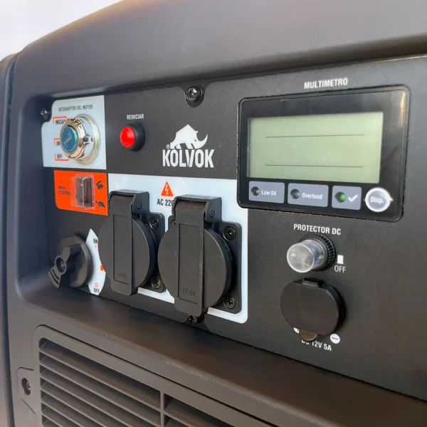 Generador Inverter Kolvok Gasolina 2,9/3,2Kw Part Eléc y Remota Mod IG3200XT - Imagen 2