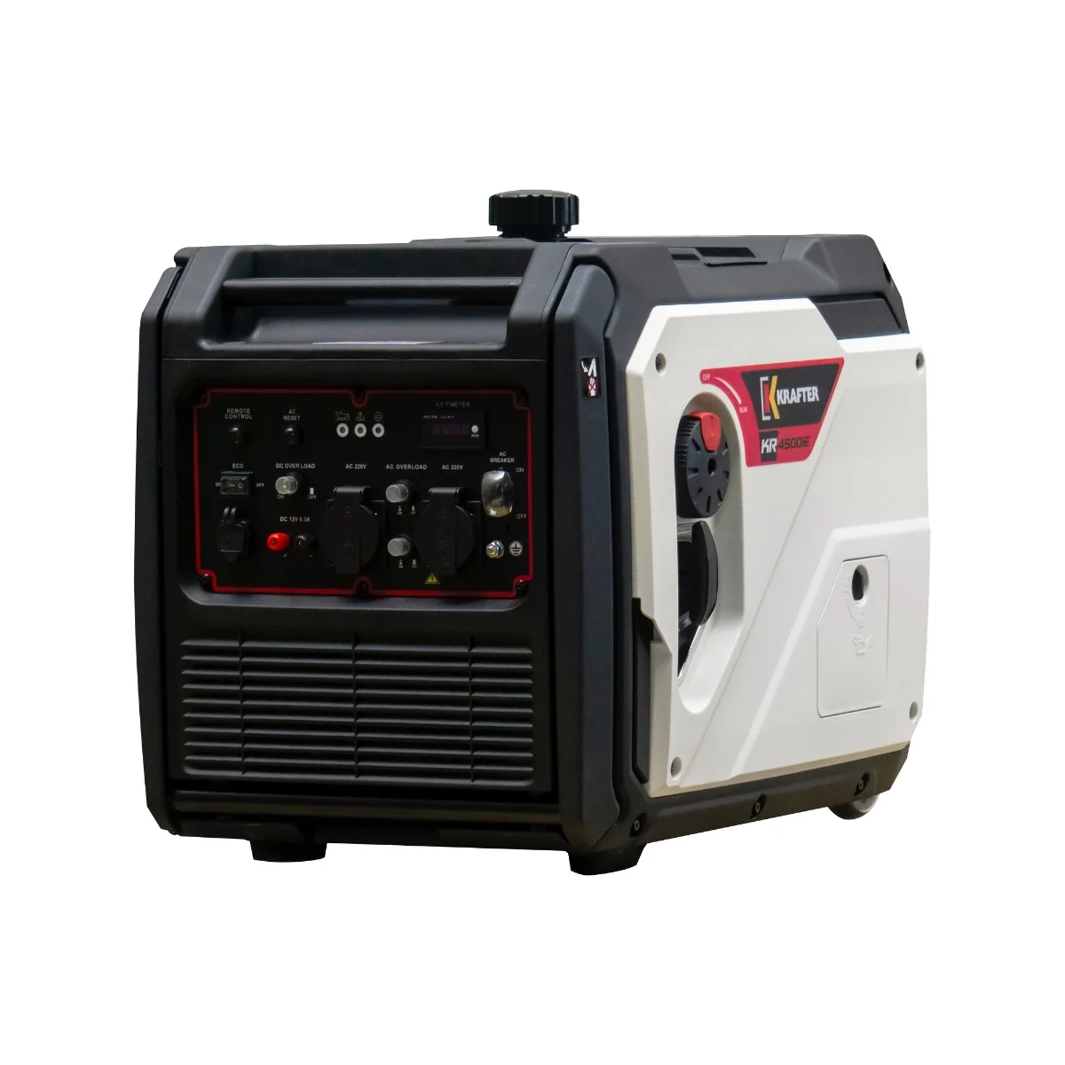 Generador Inverter Krafter gasolina 3,5/4 kw Partida Electrica y Remota Mod KR4500iE