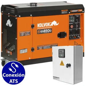 Generador Kolvok Diesel 6/6,5 kW con ATS – Modelo GS850D