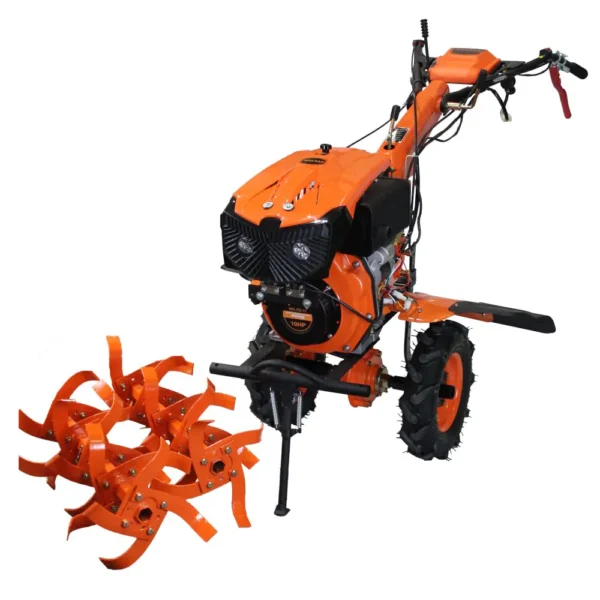 Motocultivador Wulkan Diesel 10 Hp con Rotovatores, Arado Vertedera, Surcador o melguero, Cosechador de papas. - Imagen 2