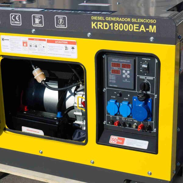 Generador Krafter Diésel 11.5/12 kw Partida Eléctrica 220v Mod KRD18000EA-M - Imagen 3