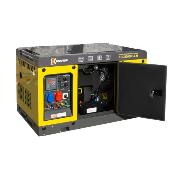 Generador Krafter Diésel Monofasico/Trifásico 15/16 kw Partida Eléctrica Mod KRD23000EA-M - Imagen 2