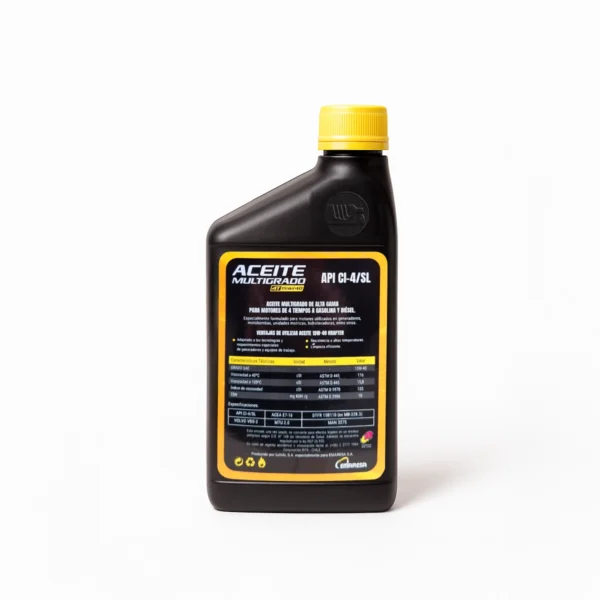 Aceite Multigrado 15W-40 Krafter 4 Tiempos 1 Litro - Imagen 2