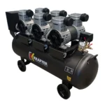 Compresor Libre De Aceite Krafter Monofásico 3 Motores 2HP 100L 116psi - Imagen 3