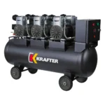 Compresor Libre De Aceite Krafter Monofásico 3 Motores 2HP 100L 116psi