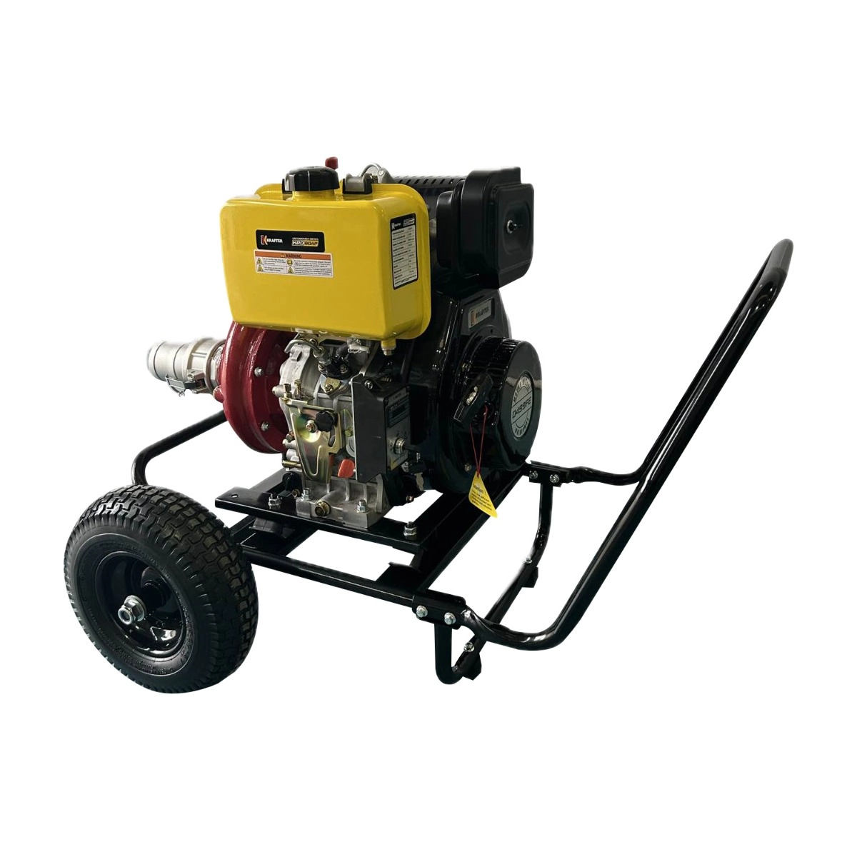 4451000000080 Motobomba Krafter Diesel 4x4″ Partida Manual Alta Presión Mod KRD100AP - Imagen 1