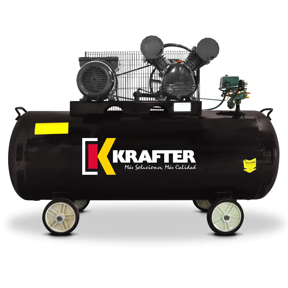 4449000020030_ACK-200_ Compresor Krafter Monofásico 3HP 200L 116psi - Imagen 1