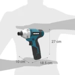 Atornillador de Impacto Wesco Inalámbrico 12V 1/4" 90NM + 2 Baterías + Cargador Mod WS2530K2 - Imagen 5